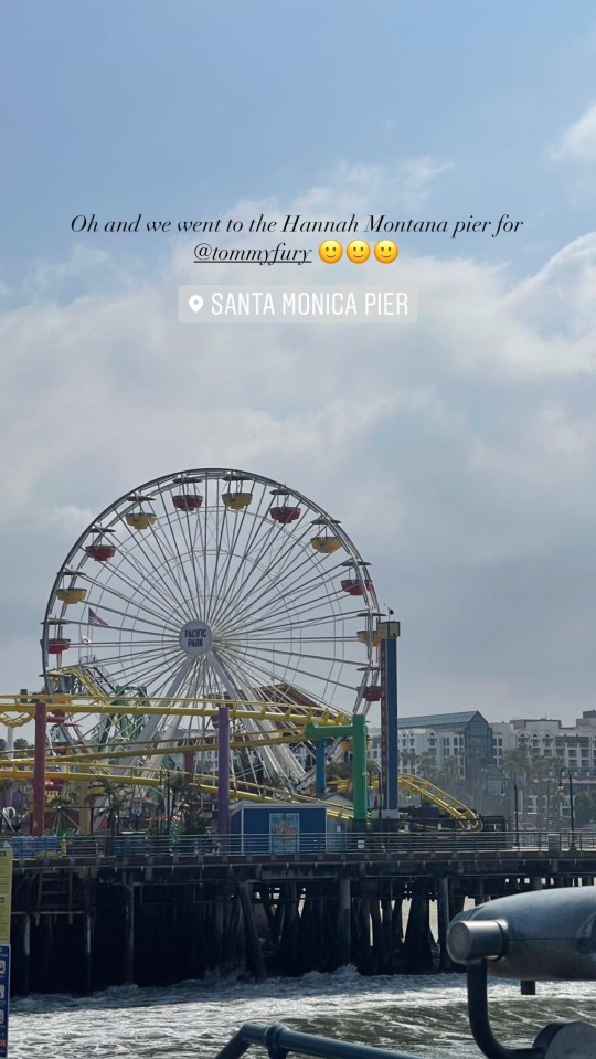 Molly and Tommy also visited the Santa Monica Pier