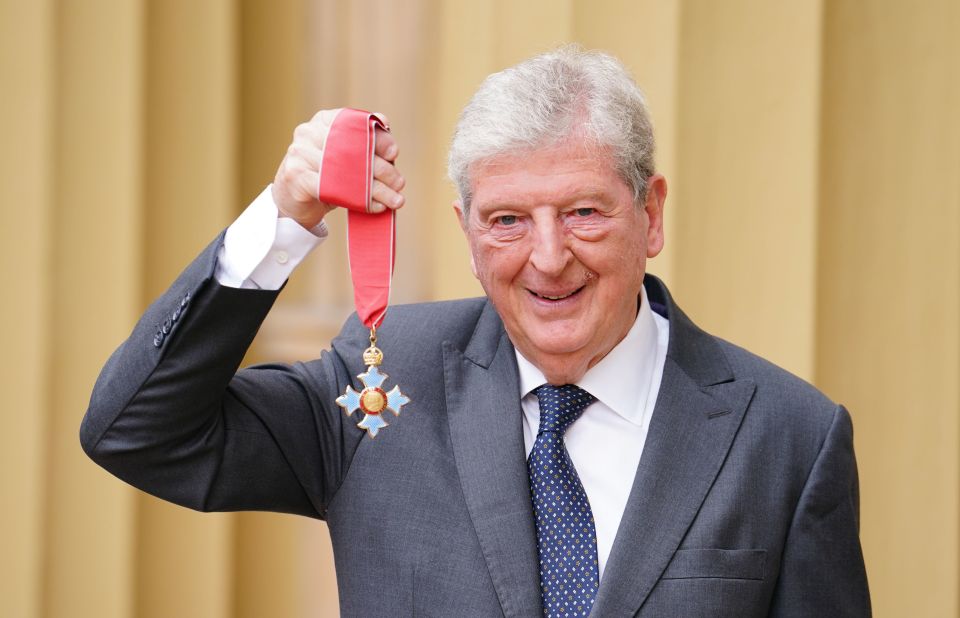 Former England manager Roy Hodgson after he was made a is made a CBE