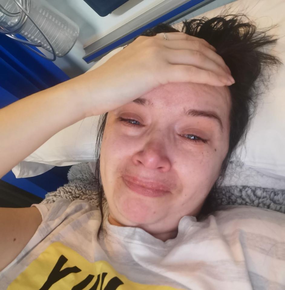 Franchesca crying in hospital