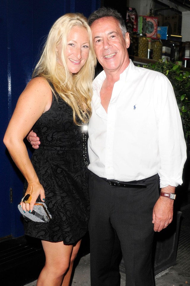 Emma with Simon's half-brother Tony, whom she married in 2014