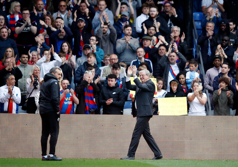 Roy Hodgson receives a warm reception from the Palace faithful