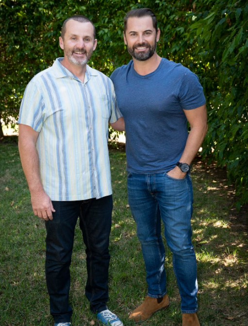 Ryan Moloney and Daniel MacPherson were all smiles as they posed for a photo together ahead of the final episode