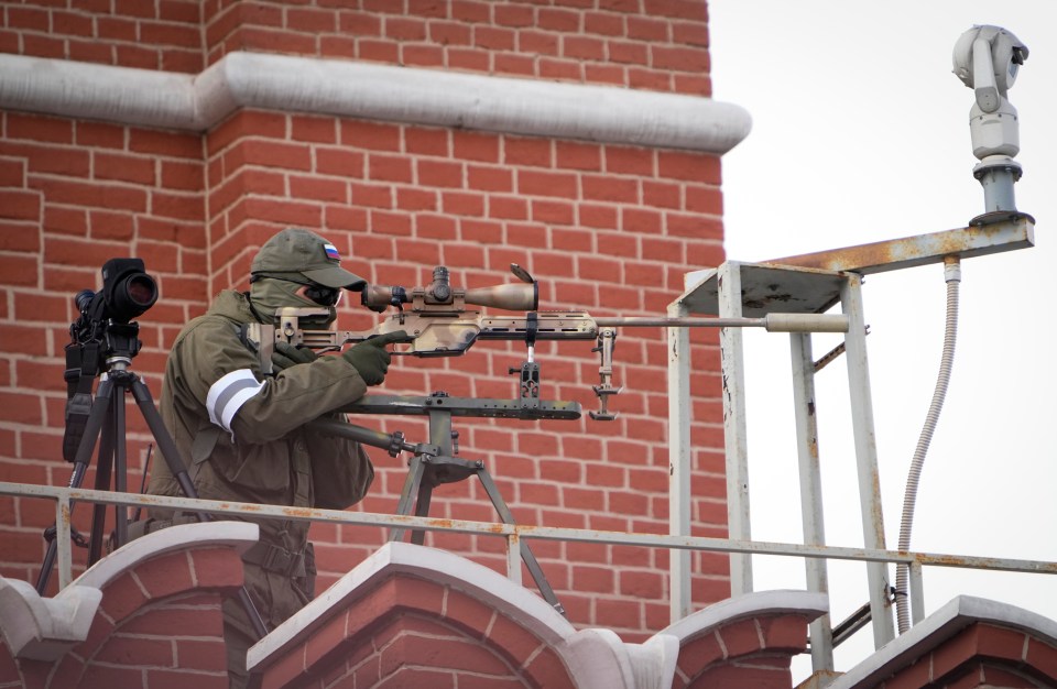 The Russian leader is so fearful of another attempt on his life that he has surrounded himself with an elite group of snipers to protect him