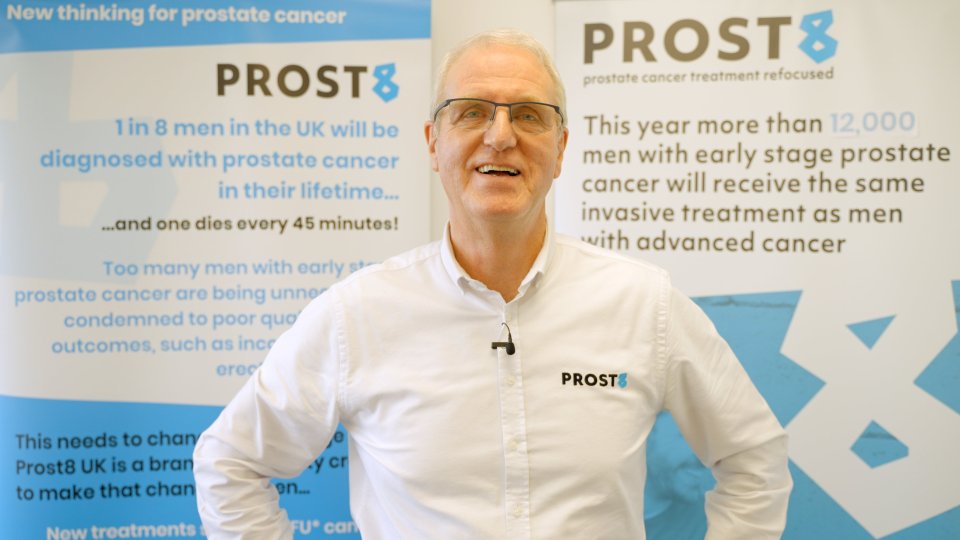 Paul Sayer, who founded Prost8 after going through treatment