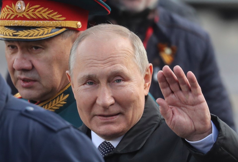 2022: Putin at the Victory Day parade in Moscow earlier this month