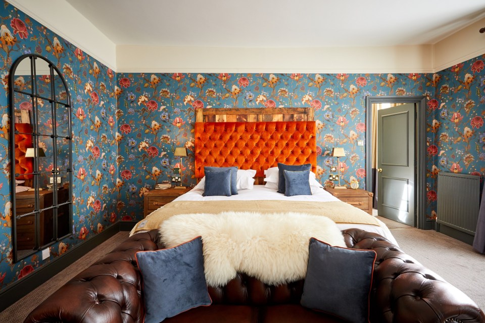 Around the sprawling, super-king bed, decor is quirky period maximalist