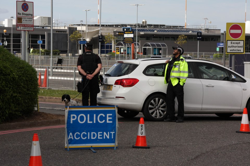 East Midlands Airport was evacuated earlier on Tuesday