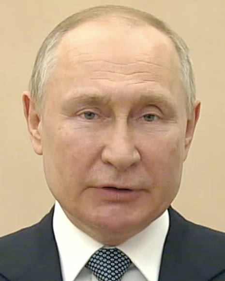 Putin appeared puffy-faced in a recent TV appearence