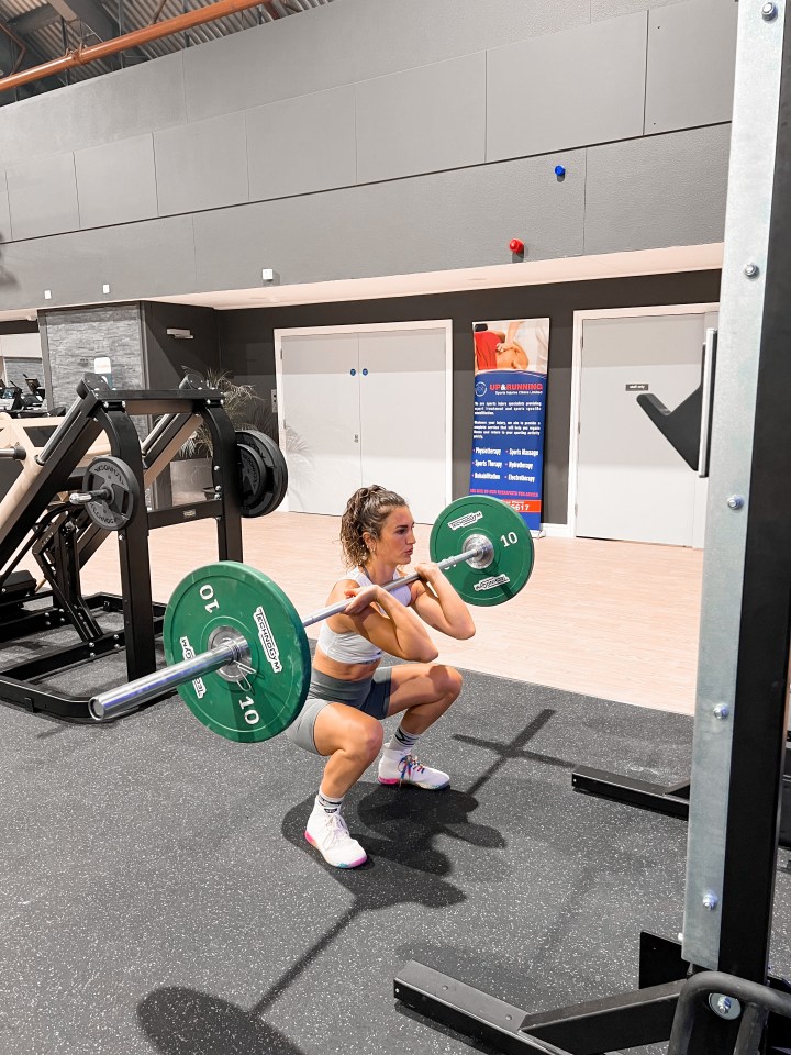 You can use bags of rice at home to do the front squat