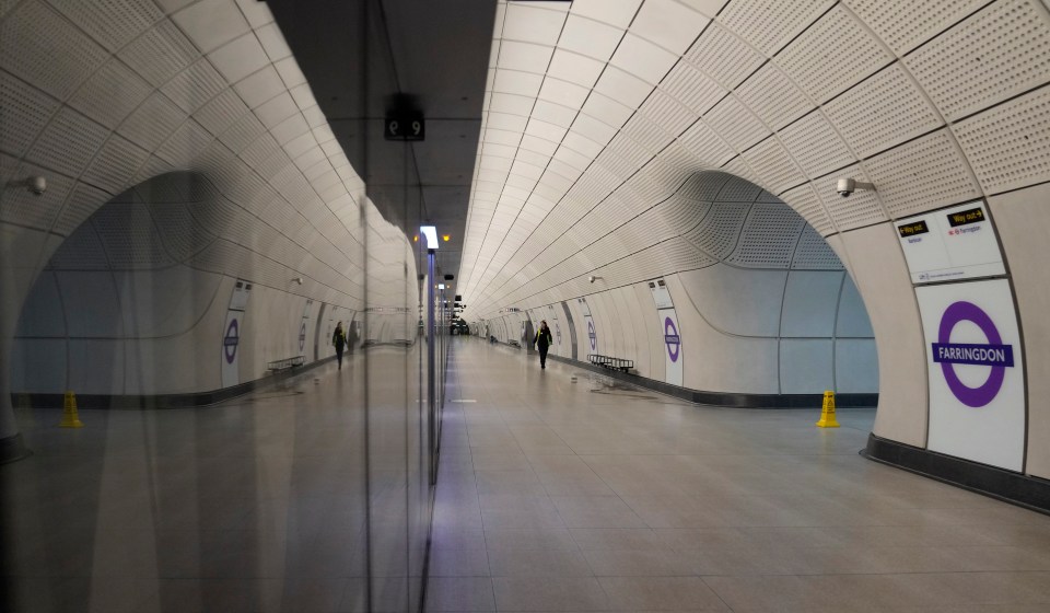 Farringdon station in central London will serve the Elizabeth line