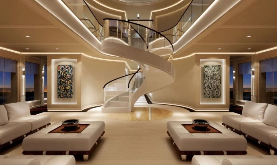 Its luxury interior loved by Schultz, who is estimated to be worth £2.9billion ($3.6bn)