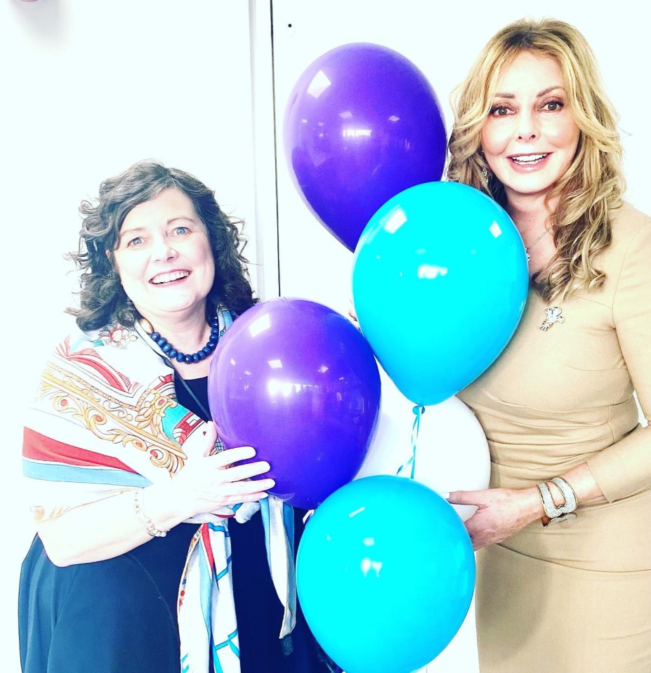 Carole Vorderman looked gorgeous with fellow Welsh maths legend Anne Boden