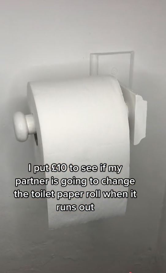 A TikTok user has revealed a trick to getting her partner to change the loo roll