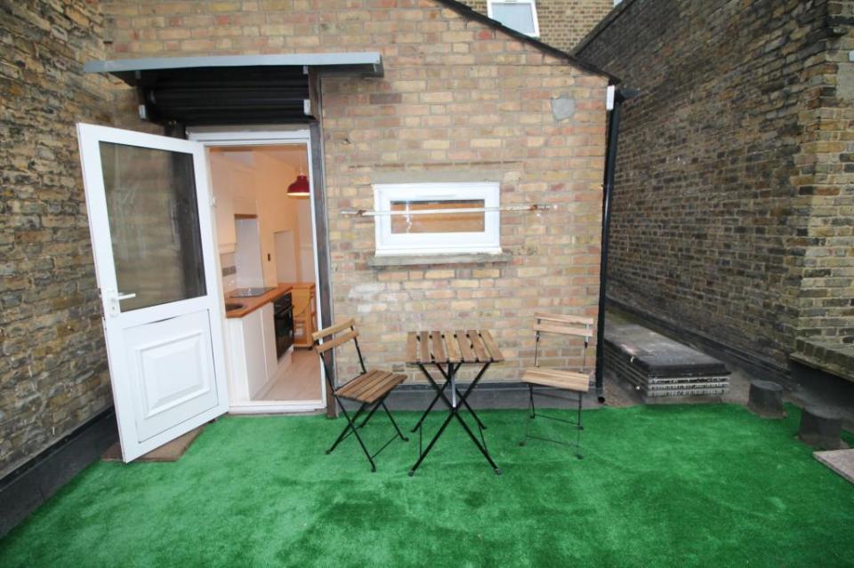 The studio flat looks perfectly normal from the outside but a catch awaits prospective owners