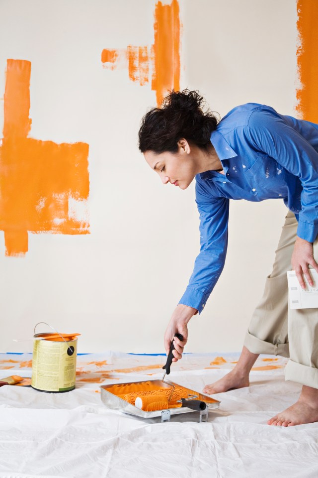 Before painting, make sure you sand back any surfaces and fill in any holes