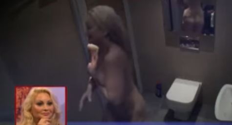 One housemate walked in on Victoria while she was naked in the bathroom – and the cameras caught it