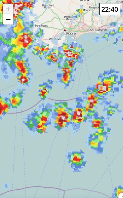 Before that, however, weather radars show heavy storms moving in overnight