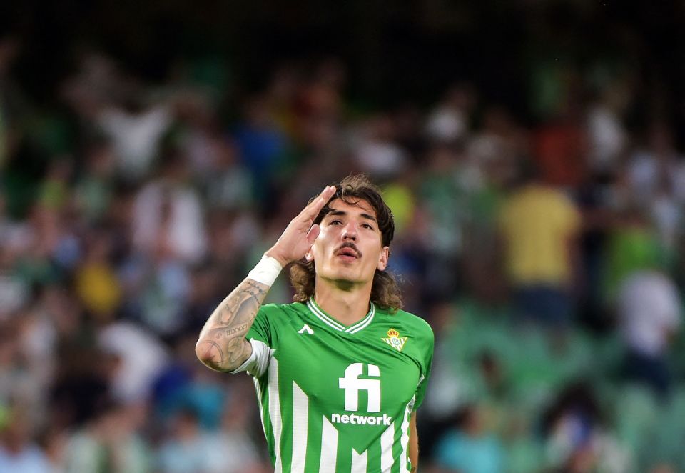 Hector Bellerin spent the season on loan with Real Betis