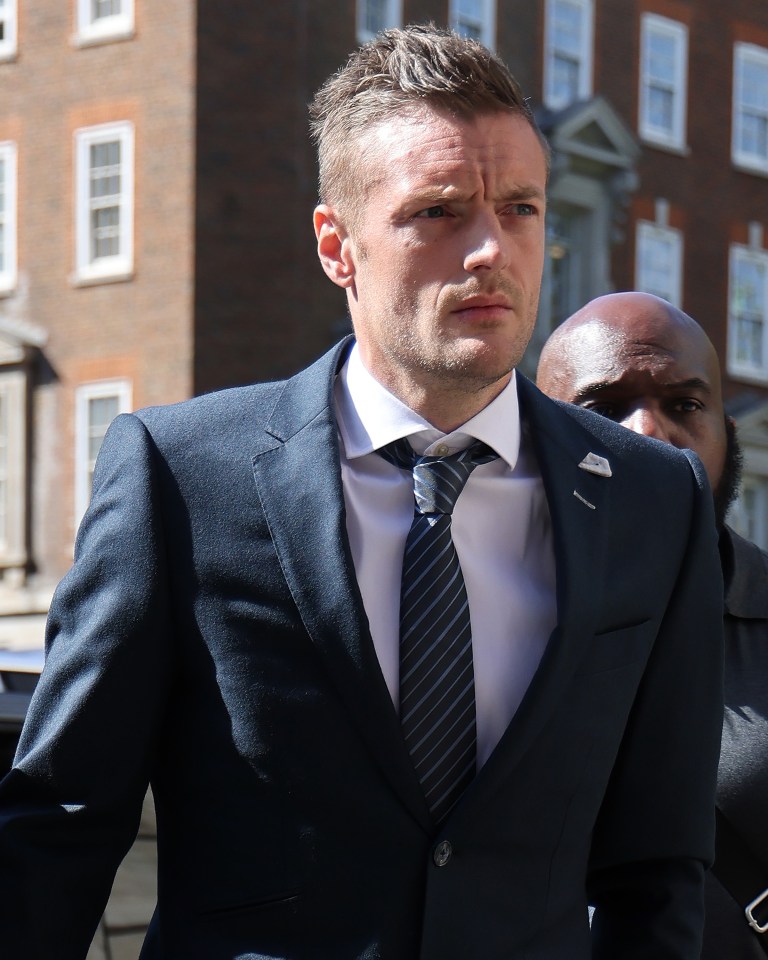 Jamie Vardy brought his own drama to the High Court today