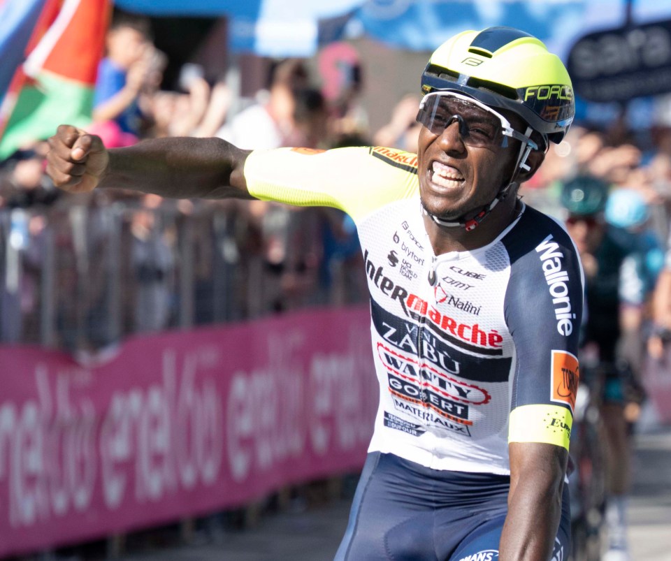 Biniam Girmay became the first Black African to win a Grand Tour stage at the Giro d’Italia