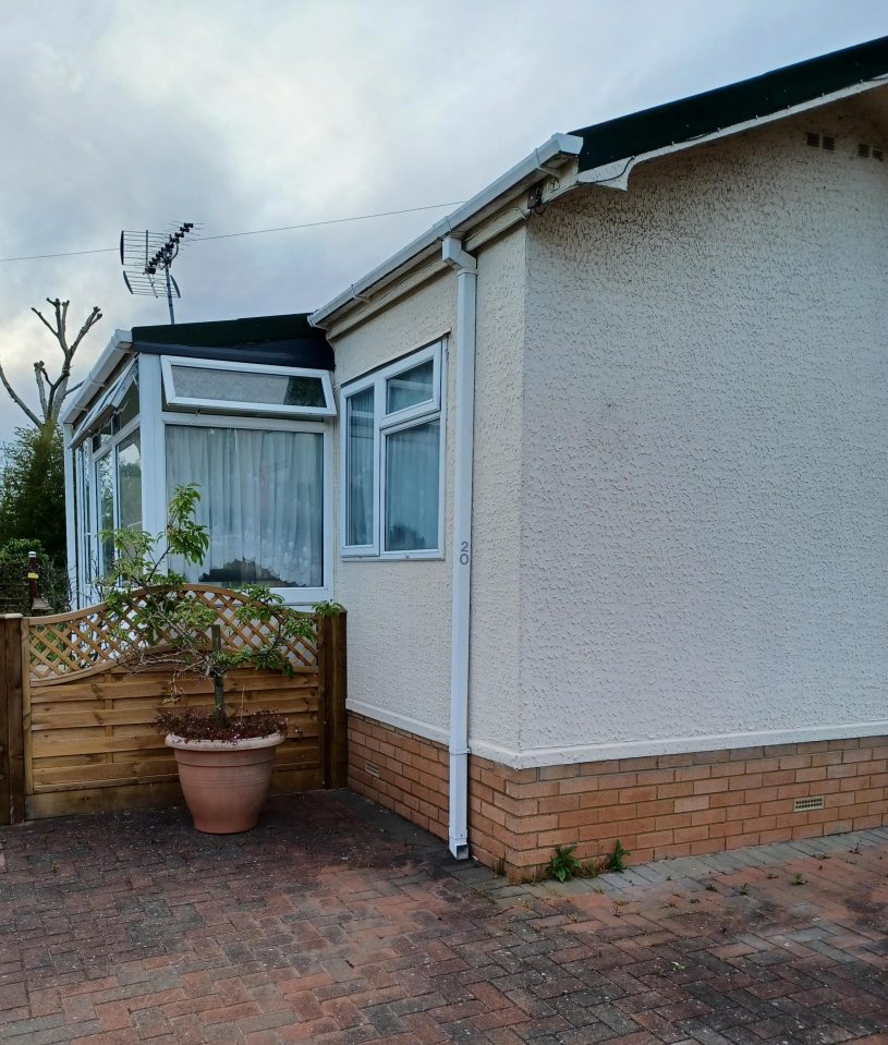 She says her static home in West Drayton is situated in a lovely community