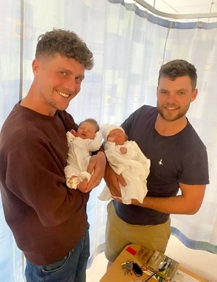 George Robinson and brother Joe both became dads on the same day