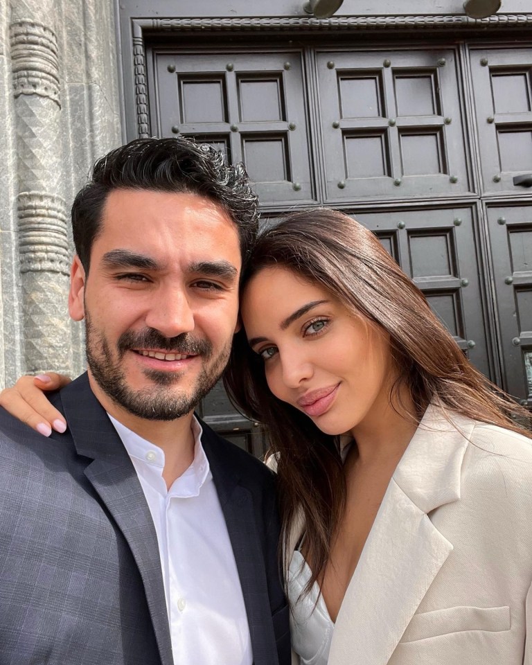 Gundogan married his partner Sara in Rome