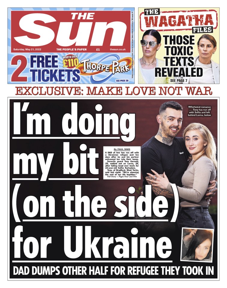 The Sun's exclusive made news in Sofiia's homeland of Ukraine