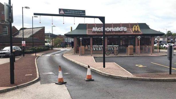 Staff were forced to close the drive-thru