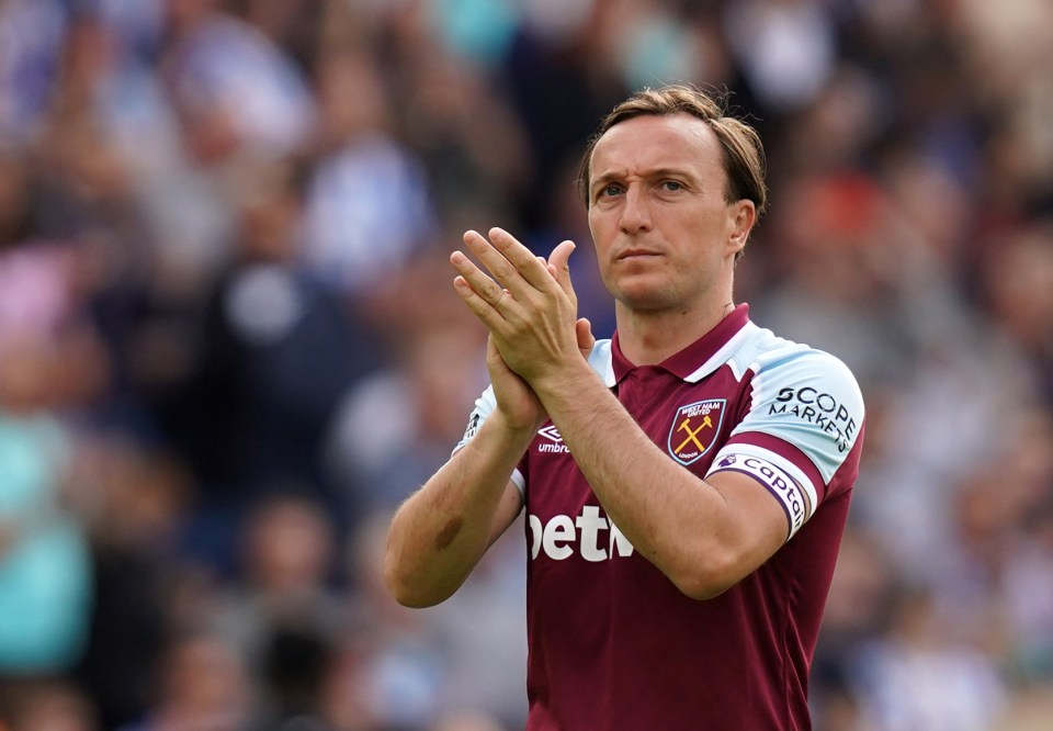 Mark Noble was in tears as he waved goodbye to his beloved West Ham