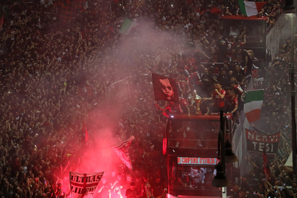 Celebrations were more peaceful during the bus tour on Monday