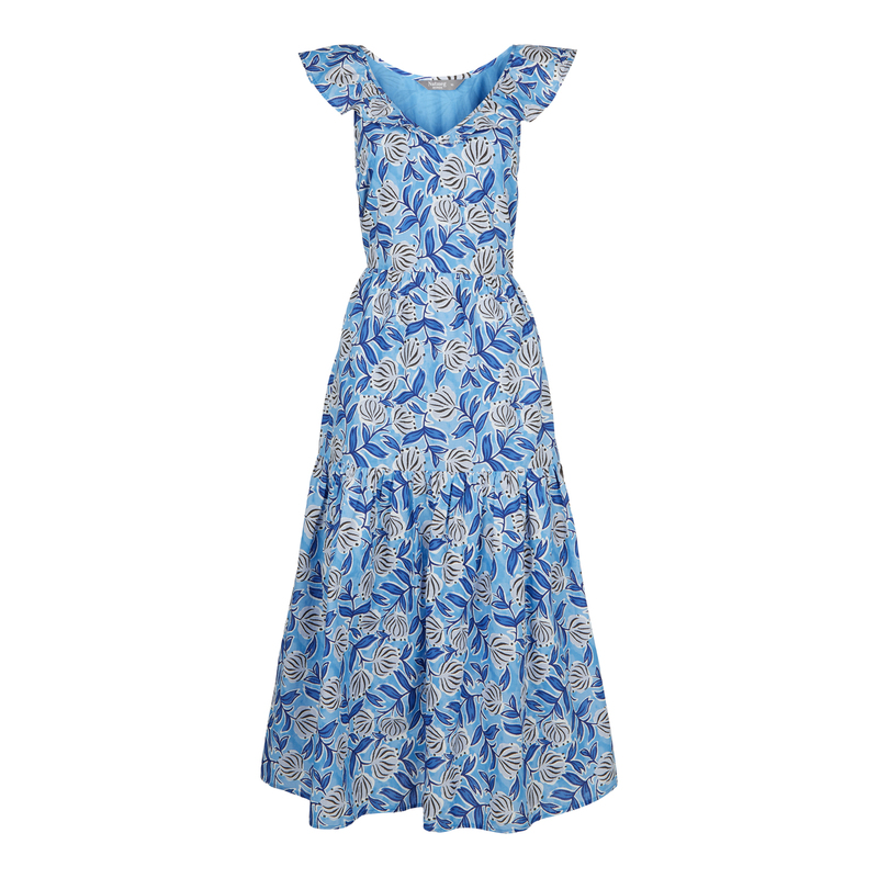 Blue printed maxi dress, £22