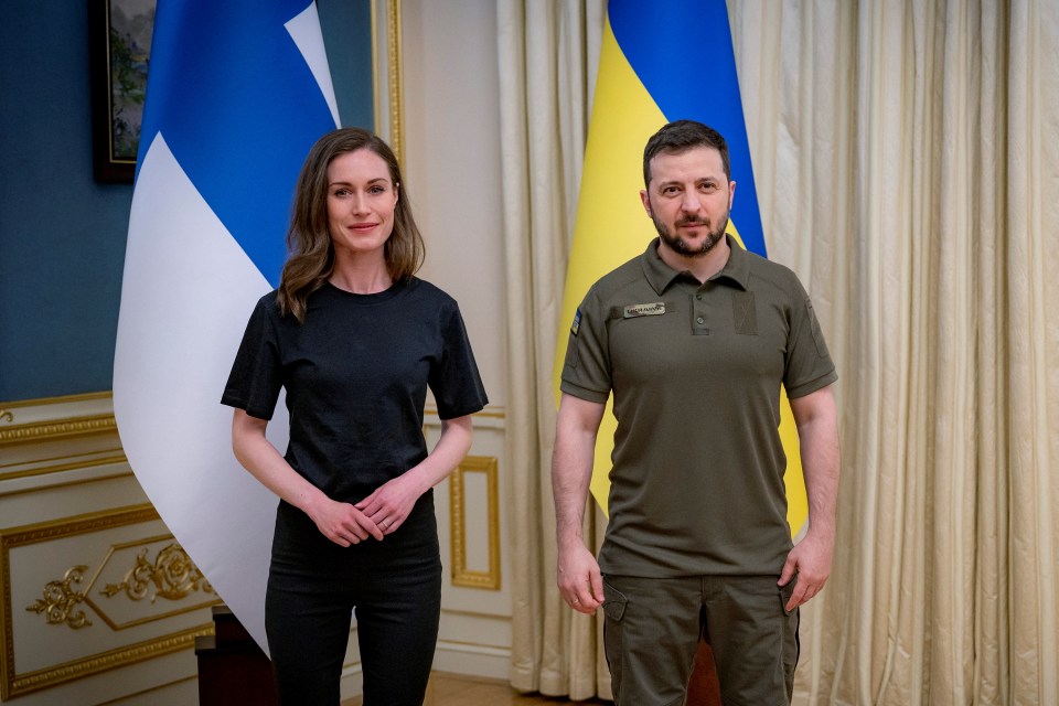 Mr Zelensky has met the PM of Finland. Sanna Marin, who has applied to join Nato, made a visit to Kyiv yesterday