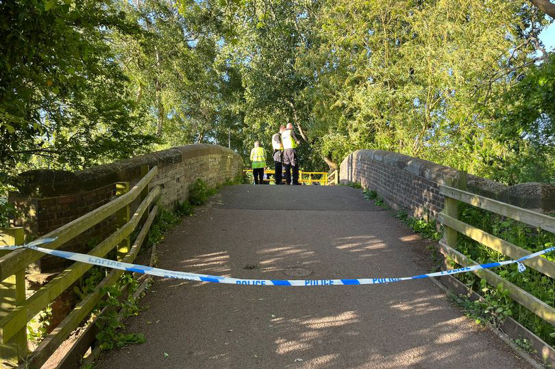 The child, 15, was found with wounds near the canal - and he later died