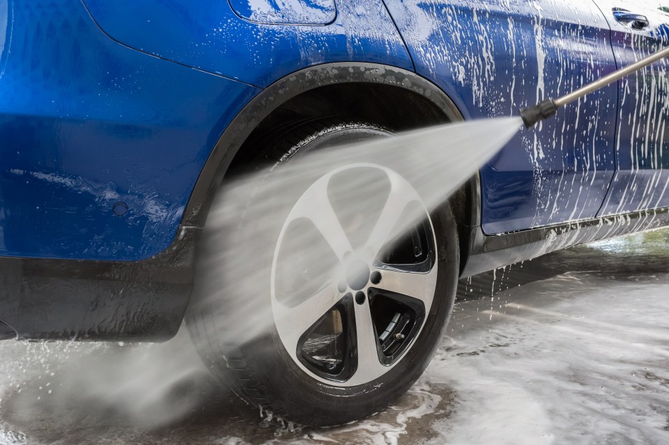 The sun's heat can make washing off road grime very difficult if left too long