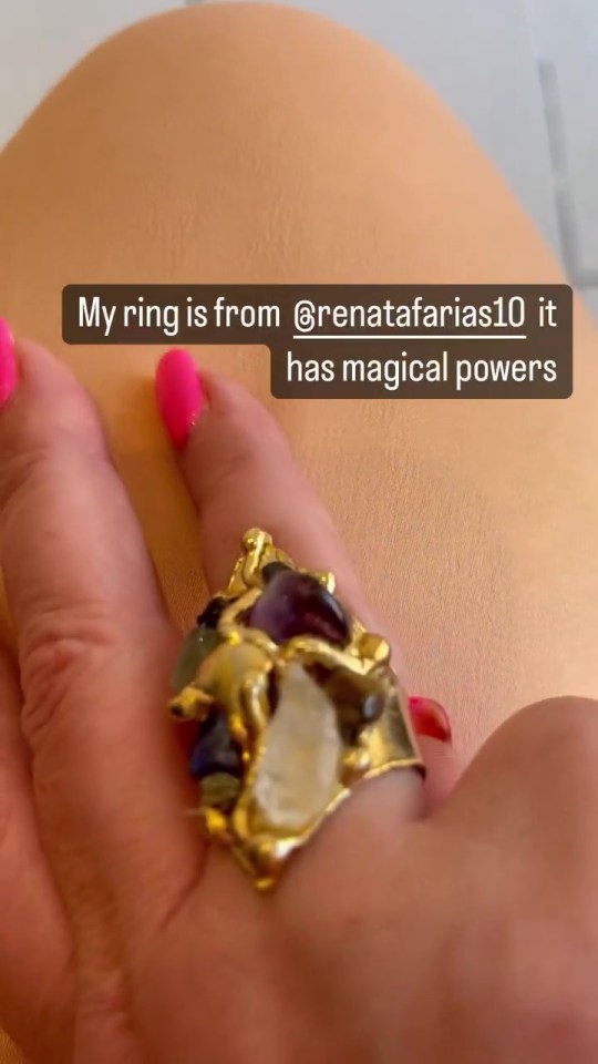 Gemma showed off her magical new ring