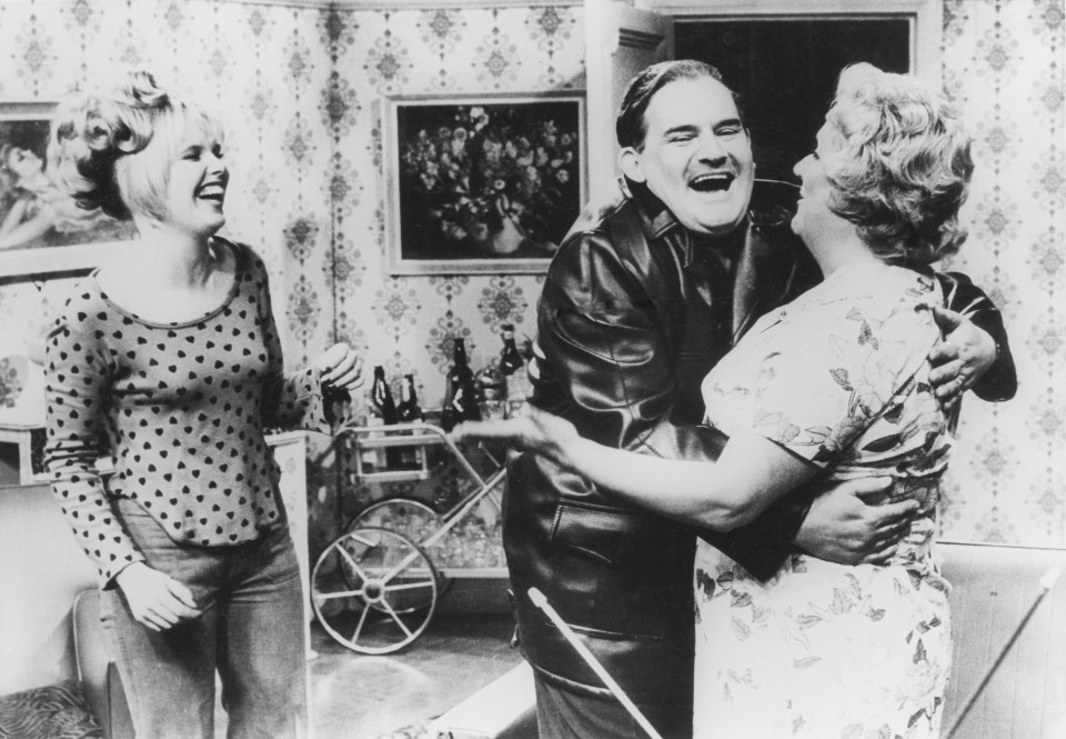 Patricia, left, starred alongside Ronnie Barker and June Ellis in sitcom Porridge