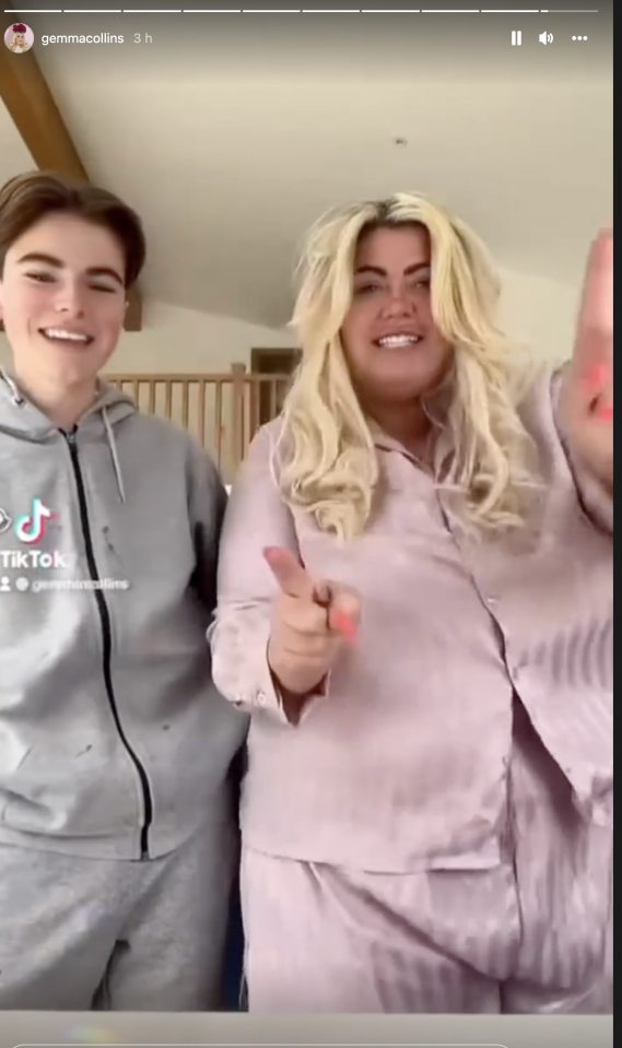 Gemma had a blast on TikTok with her nephew