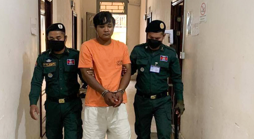 Phuong Ratha, 27, lived in a rented room with partner Ly Srey Nouch, 23, and their one-year-old son