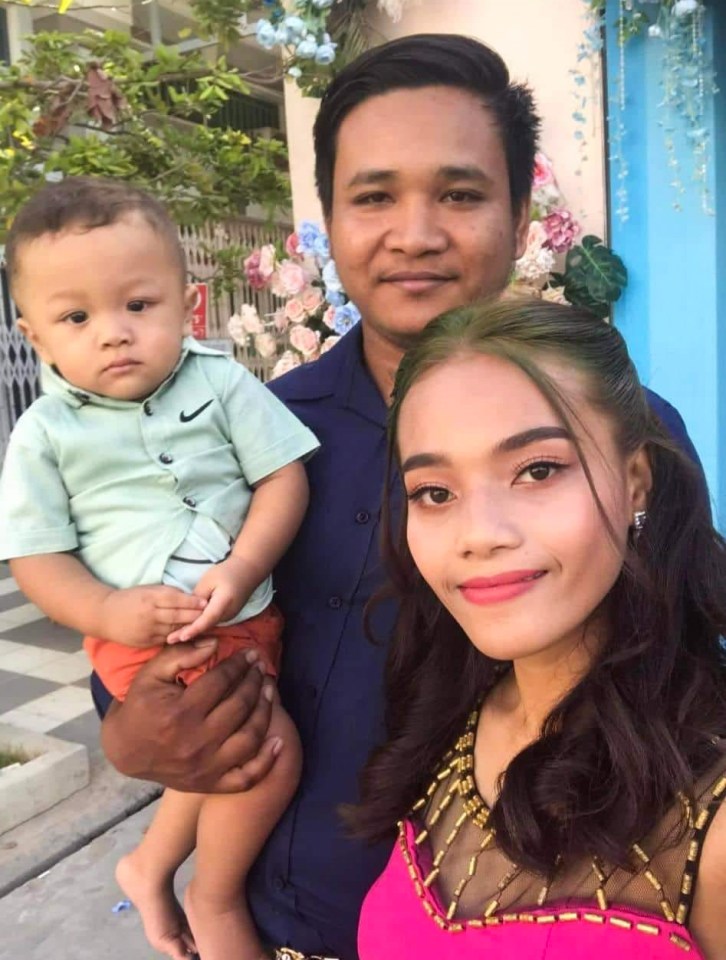 Evil husband Phuong Ratha, 27, admitted beheading his wife then riding away on a motorcycle with her head stuffed in a sack