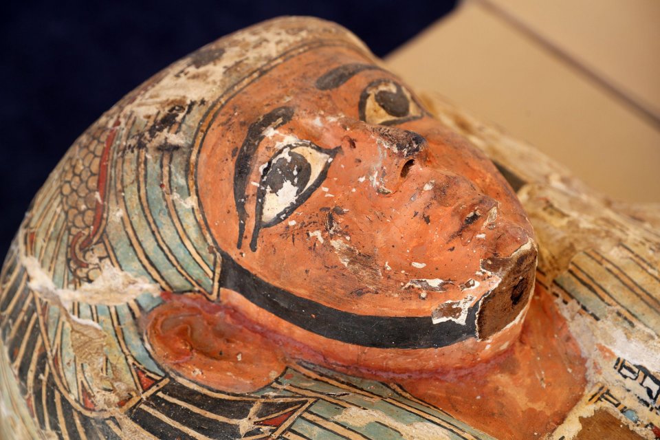 The sarcophagi are so well-preserved that their paint remains in-tact