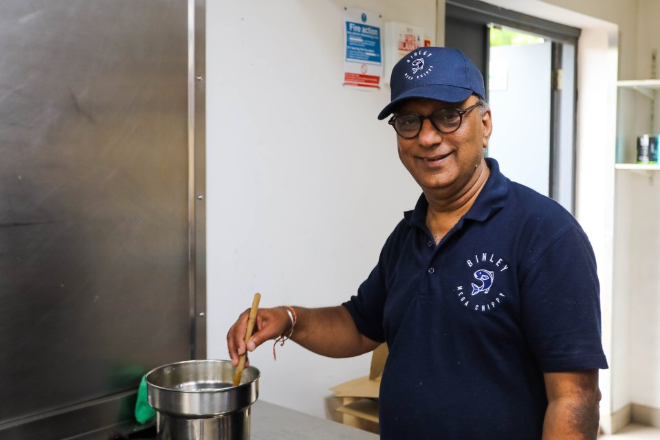 Kamal Gandhi cannot believe his luck after his fish and chip shop hit an international audience