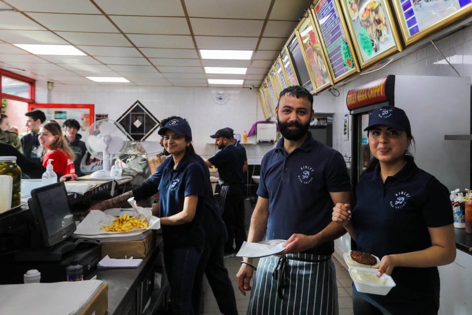 Staff at the chippy have been baffled by the viral moment