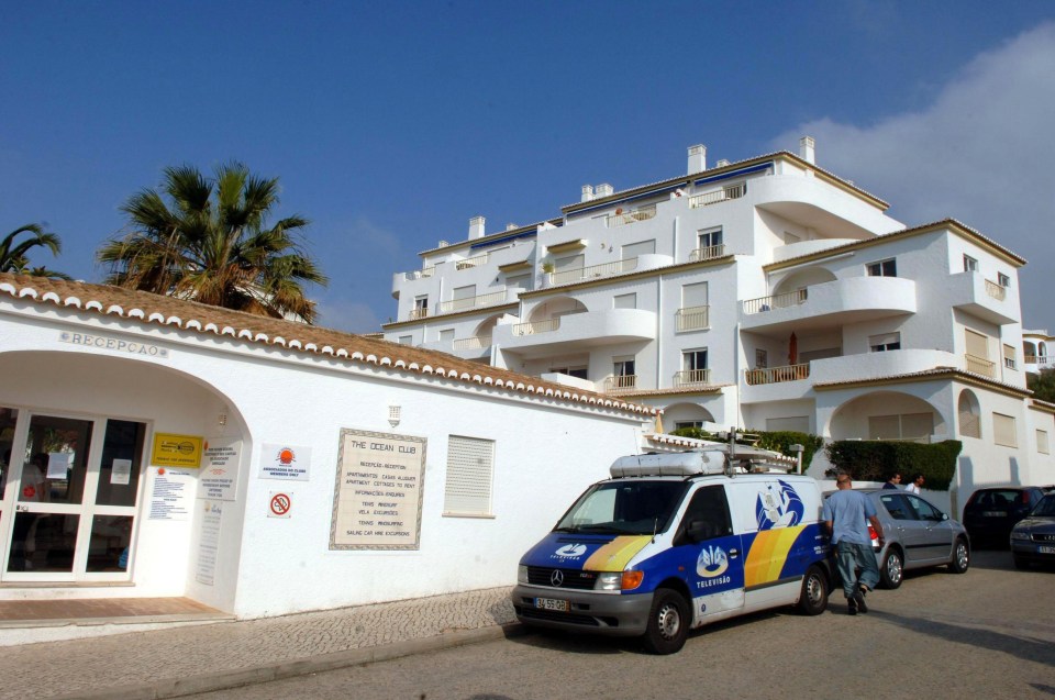 The Ocean Club in Praia da Luz where Maddie disappeared in 2007