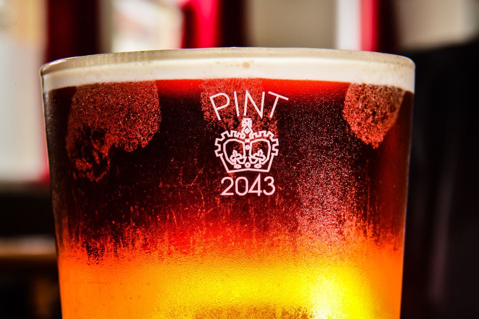 We may soon also be able to again serve pints in glasses stamped with the Crown