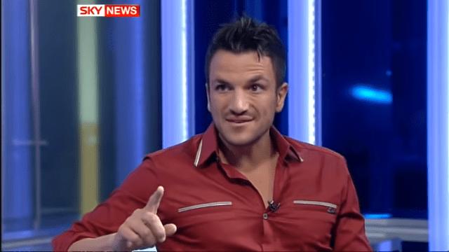 Peter Andre got emotional during an interview on Sky News in a resurfaced clip