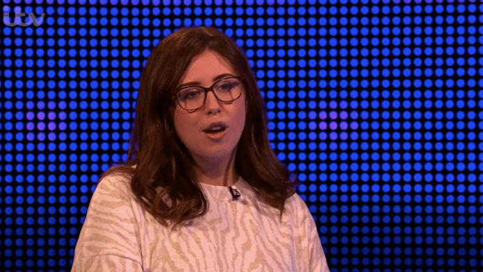 Contestant and PHD researcher Claire had failed to answer the questions correctly