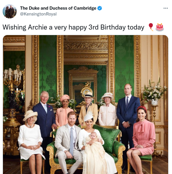 The Duke and Duchess of Cambridge shared another throwback to mark the occasion