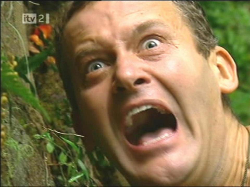 ... yet he crumbled when he went on I’m A Celebrity in 2004