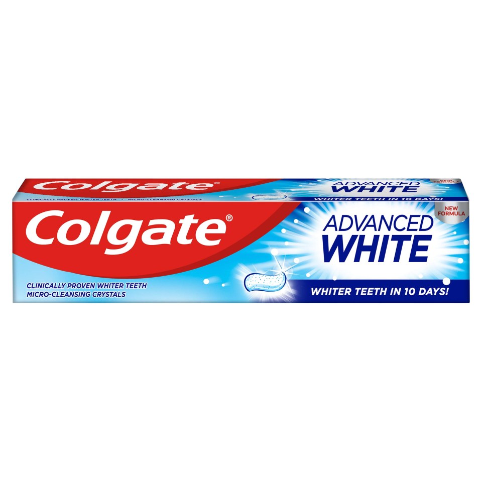 Colgate Advanced White whitening toothpaste, 125ml is £1.99 at Savers